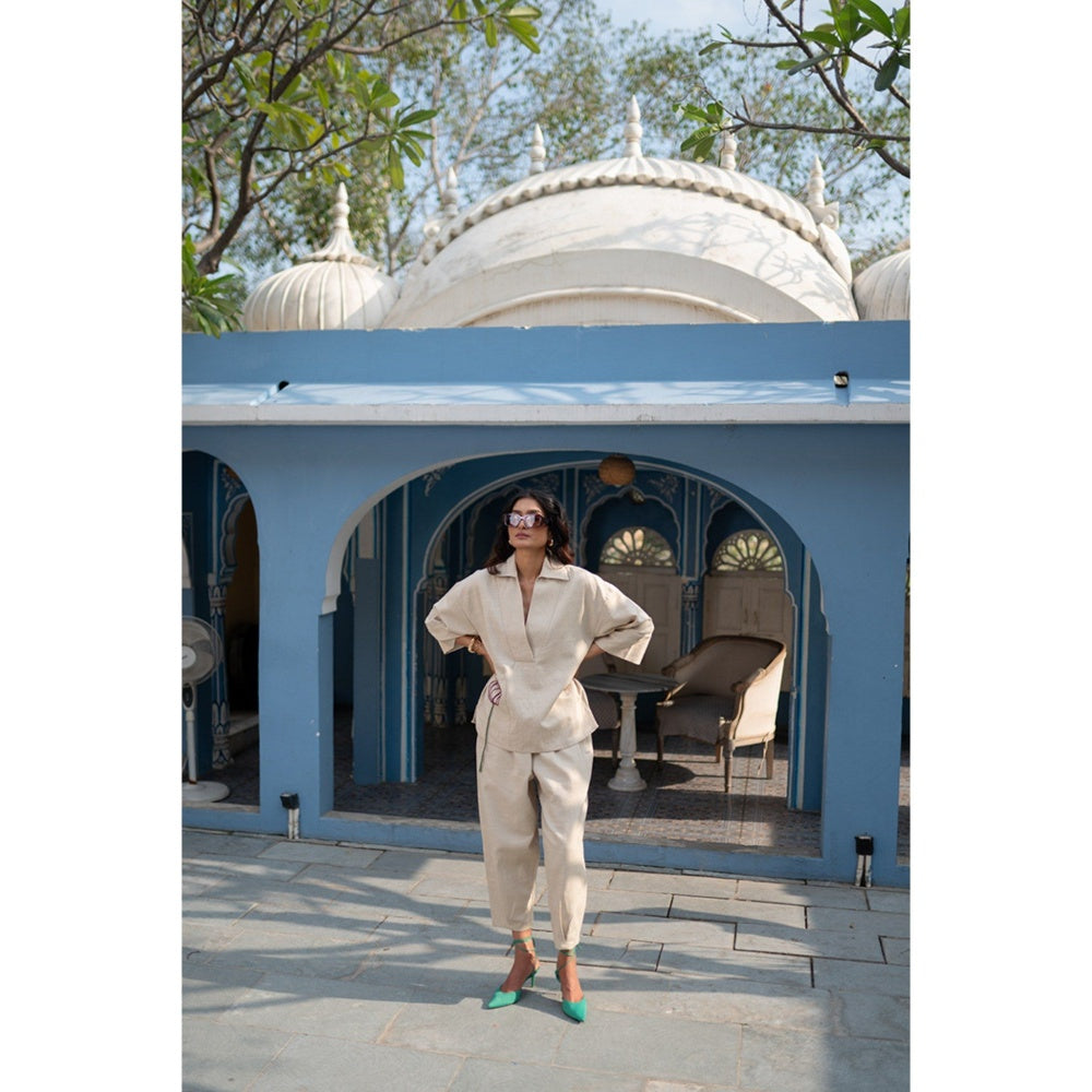 SPACE Giza Beige Co-Ord Set