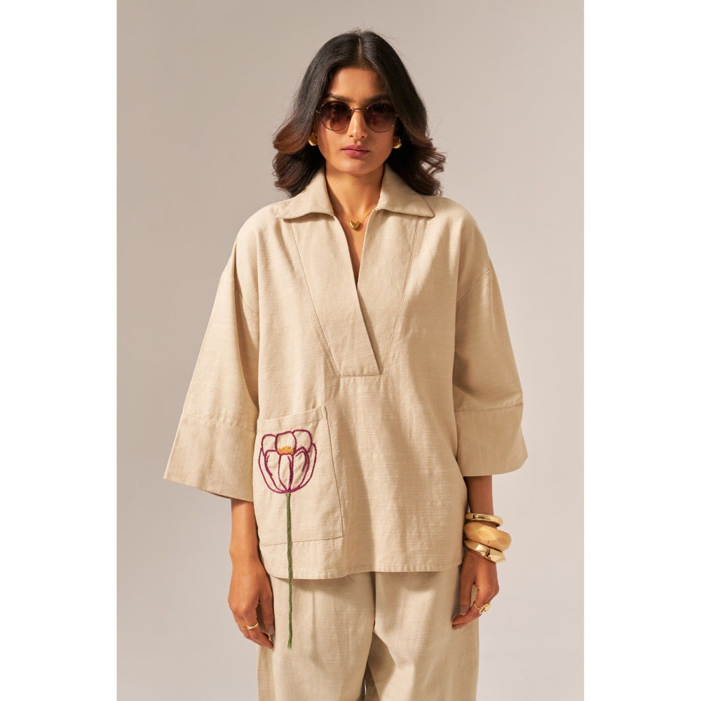 SPACE Giza Beige Co-Ord Set