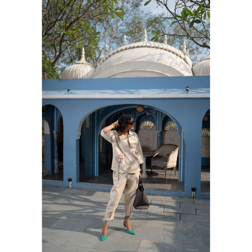 SPACE Giza Beige Co-Ord Set