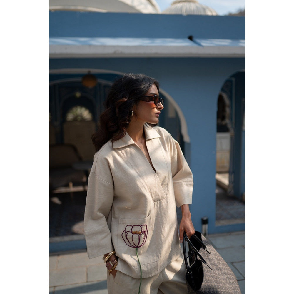 SPACE Giza Beige Co-Ord Set