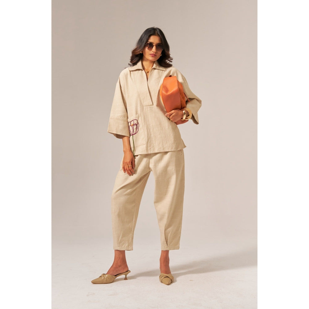 SPACE Giza Beige Co-Ord Set
