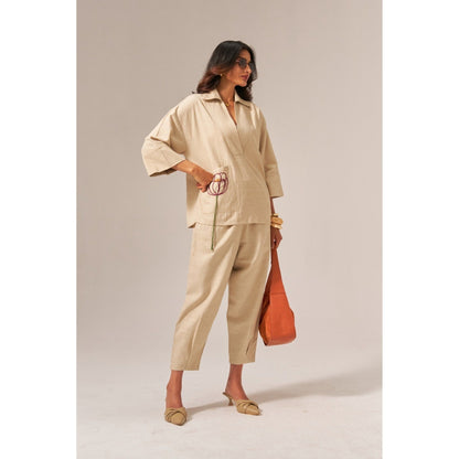 SPACE Giza Beige Co-Ord Set