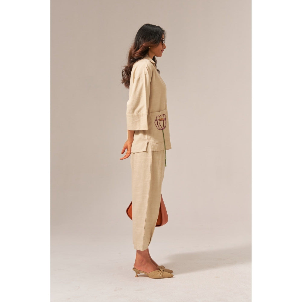 SPACE Giza Beige Co-Ord Set