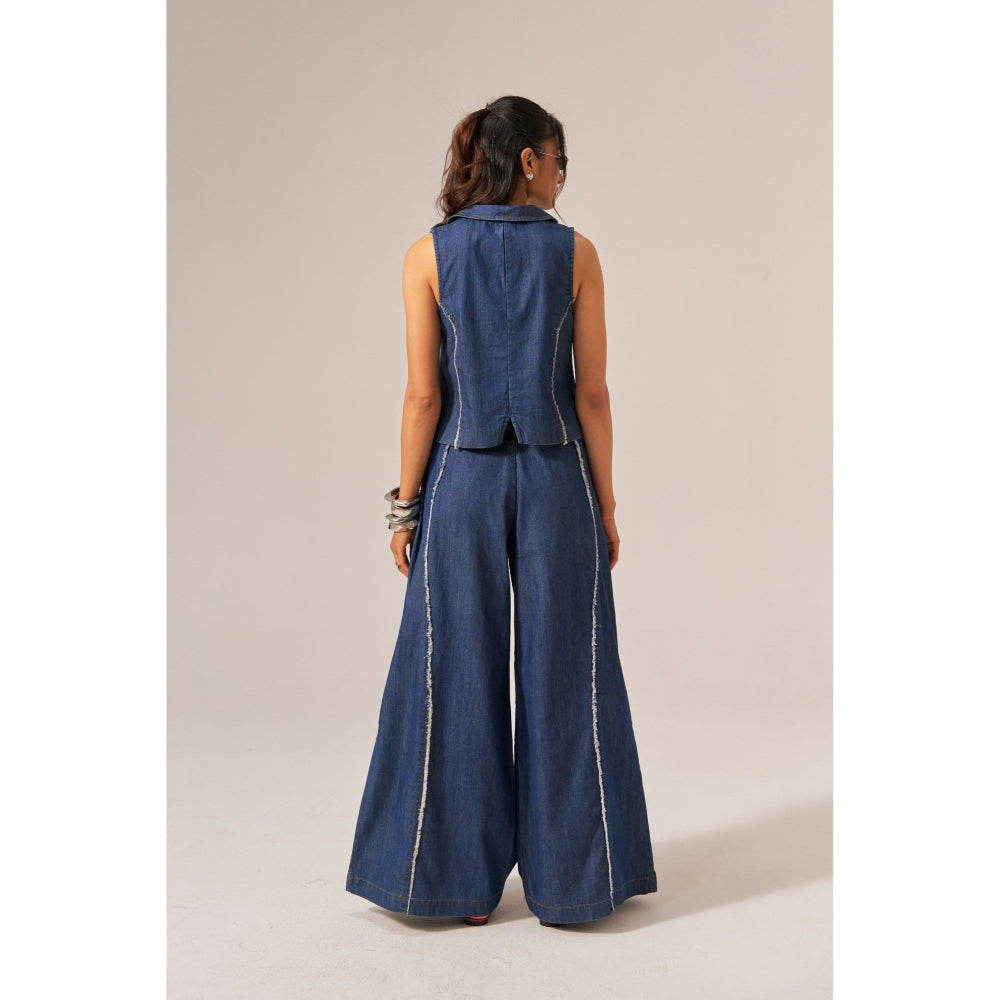 SPACE Isabelle Navy Blue Co-Ord Set