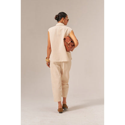 SPACE Lo-Me Beige Not Co-Ord Set