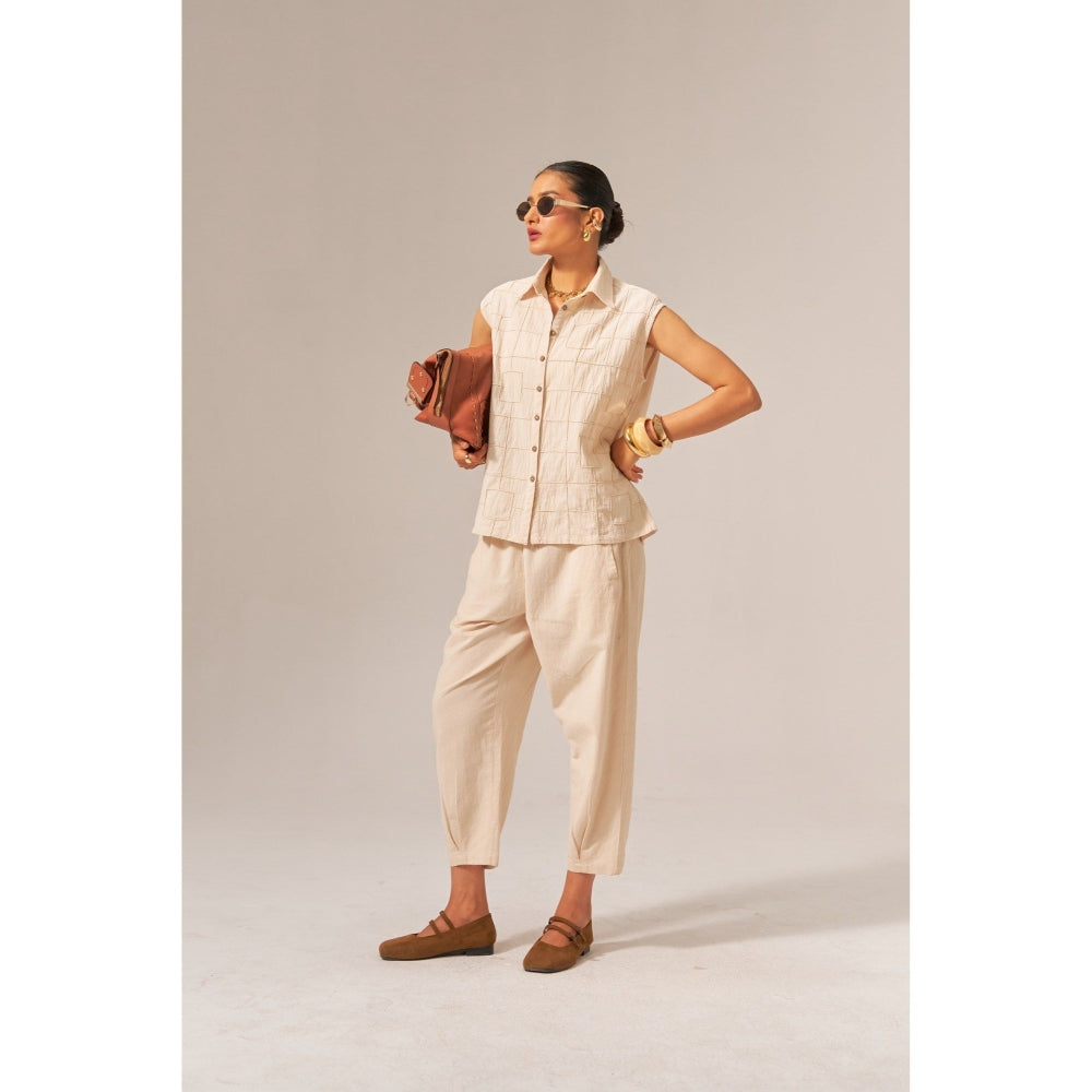 SPACE Lo-Me Beige Not Co-Ord Set
