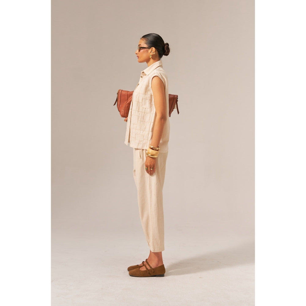 SPACE Lo-Me Beige Not Co-Ord Set