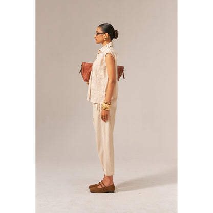 SPACE Lo-Me Beige Not Co-Ord Set