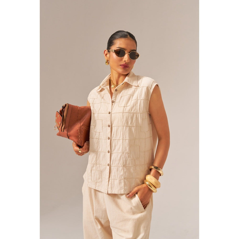 SPACE Lo-Me Beige Not Co-Ord Set