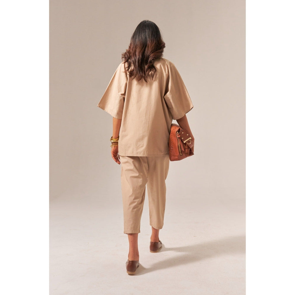 SPACE Makhan Beige Co-Ord Set