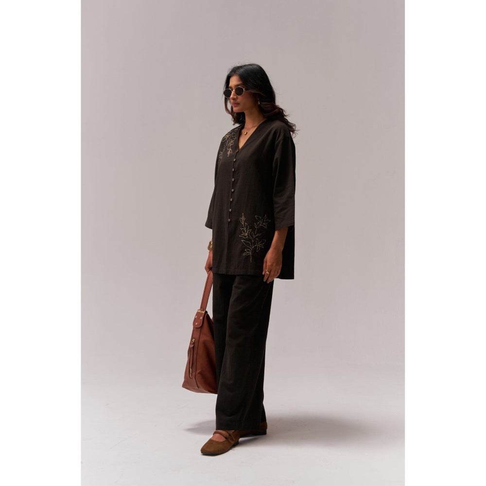 SPACE Pataka Black Co-Ord Set