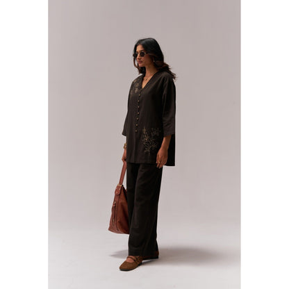 SPACE Pataka Black Co-Ord Set