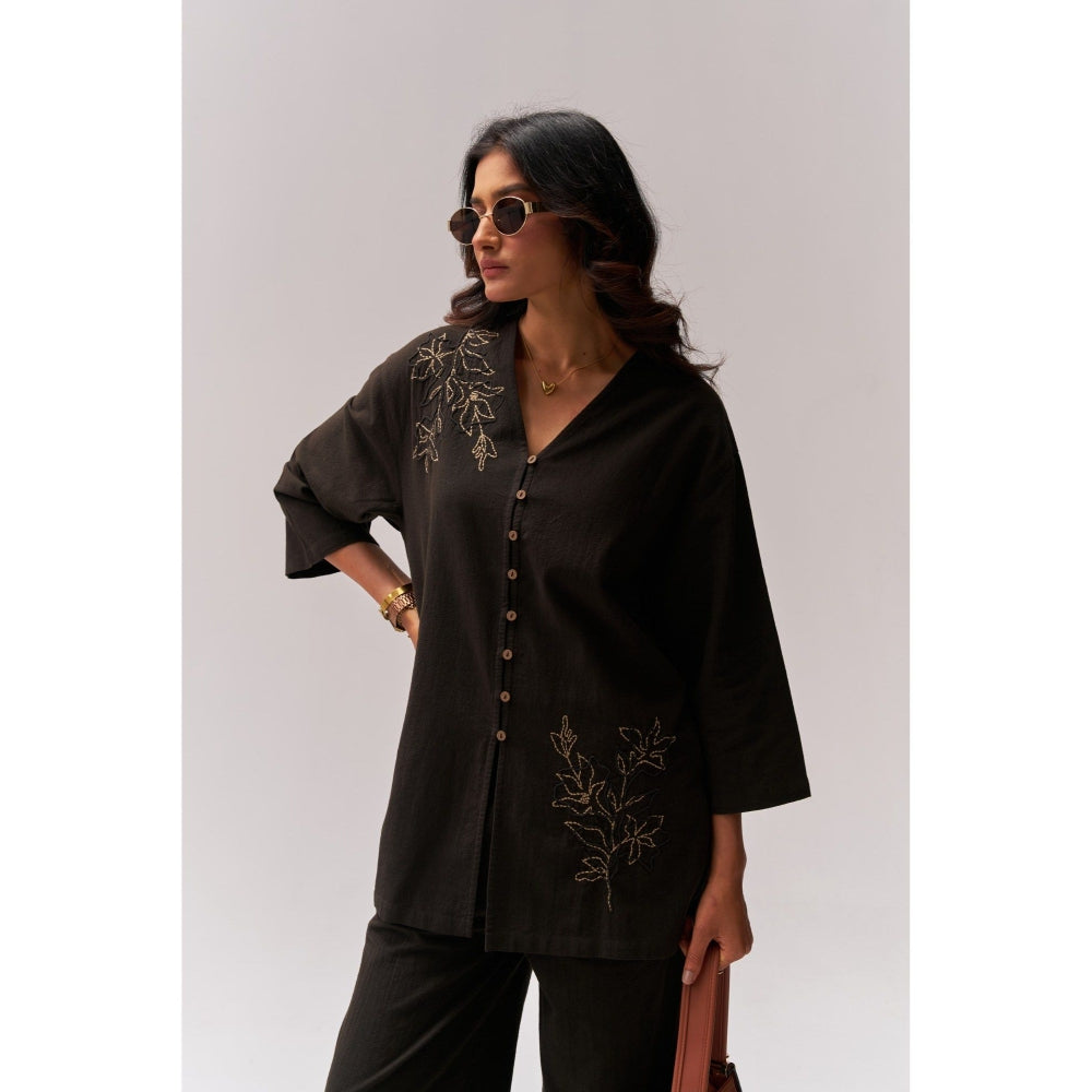 SPACE Pataka Black Co-Ord Set
