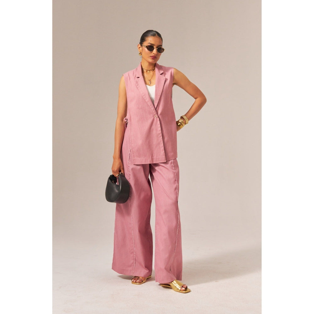 SPACE Phool Pink Co-Ord Set