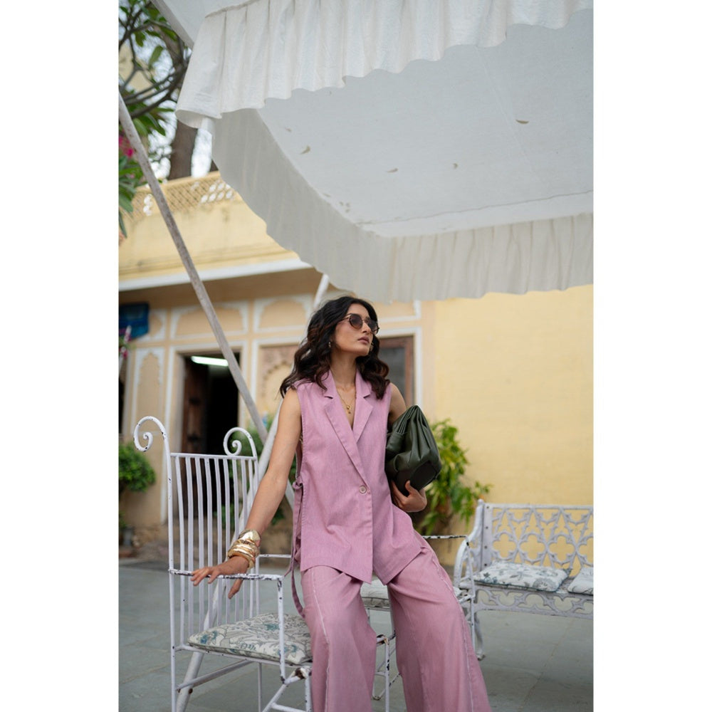 SPACE Phool Pink Co-Ord Set