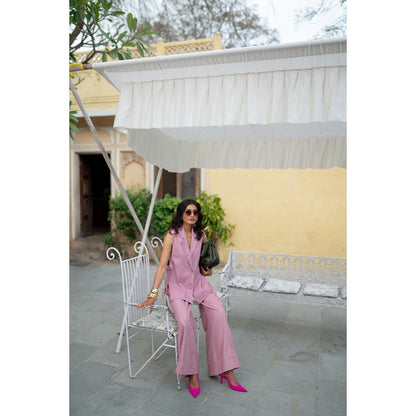 SPACE Phool Pink Co-Ord Set