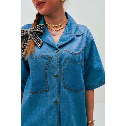 SPACE Ampere Z Relaxed Blue Denim Co-Ord Set
