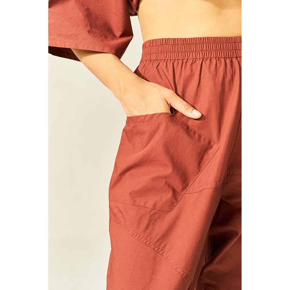 SPACE Ikigai Rust Top And Bag Pant