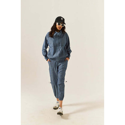 SPACE Reign Unisex Blue Wind Stopper Summer Co-Ord Set