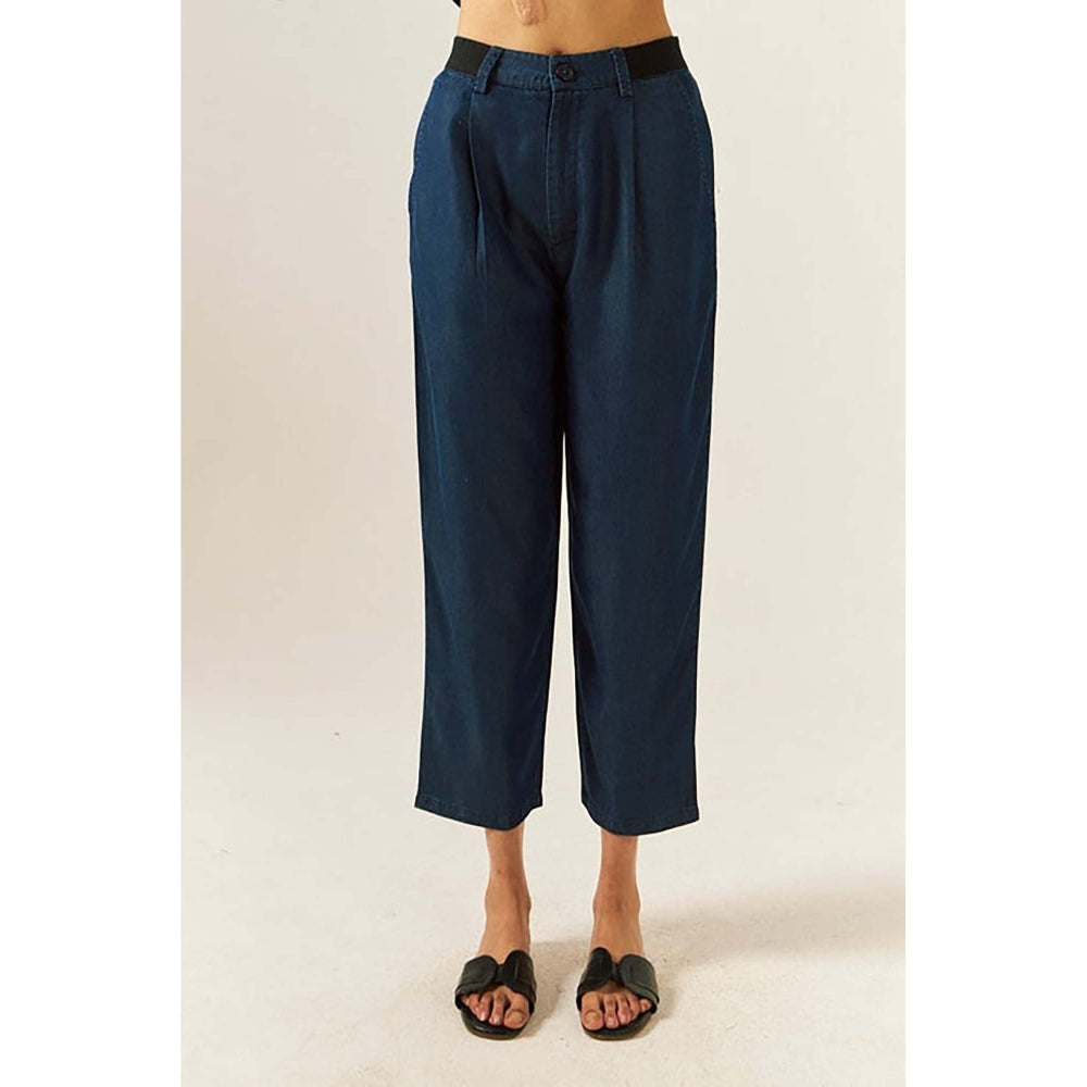 SPACE Depp Unisex Blue Shirt And Straight Fit Pant