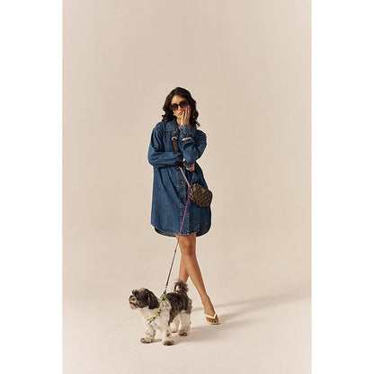 SPACE Coconutty Blue Relax Fit Shirt Dress