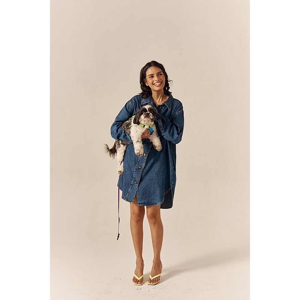 SPACE Coconutty Blue Relax Fit Shirt Dress