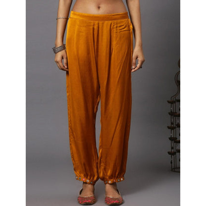 Spring Soul Mustard Embroidered Bandhani Co-Ord (Set of 2)