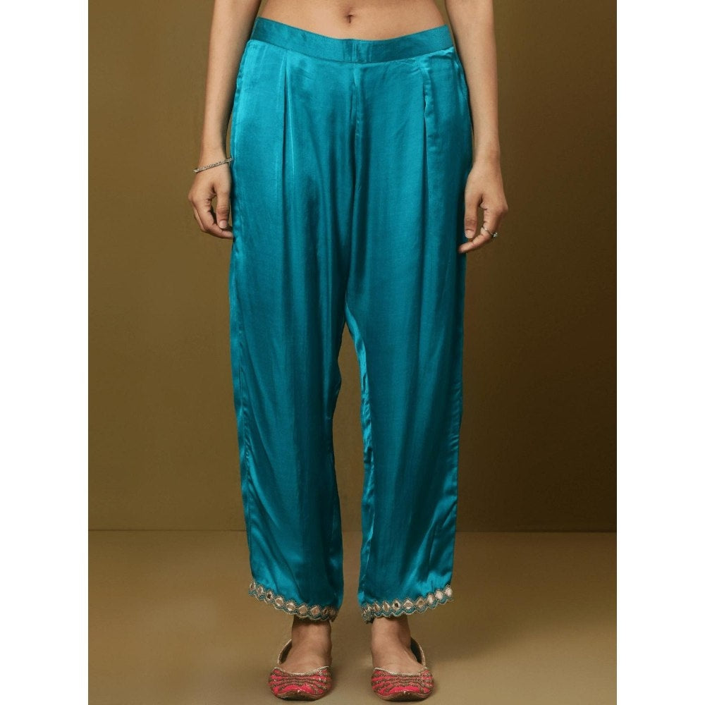 Spring Soul Bandhani Asymmetric Kurta and Pant (Set of 2)