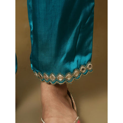 Spring Soul Bandhani Asymmetric Kurta and Pant (Set of 2)