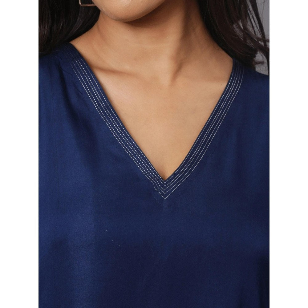 Spring Soul Colour Block Kurta with Brocade Pant (Set of 2)