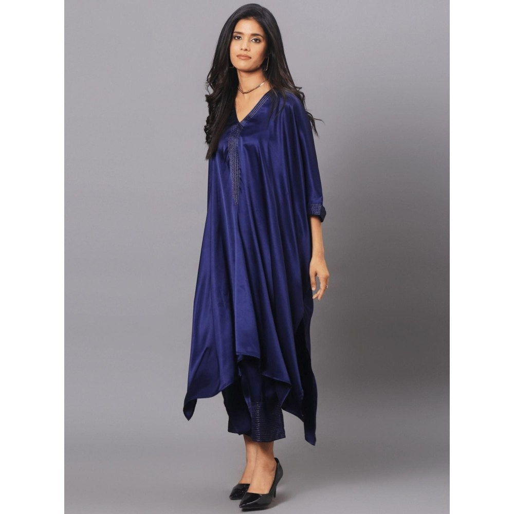 Spring Soul Royal Blue Kaftan and Pant (Set of 2)