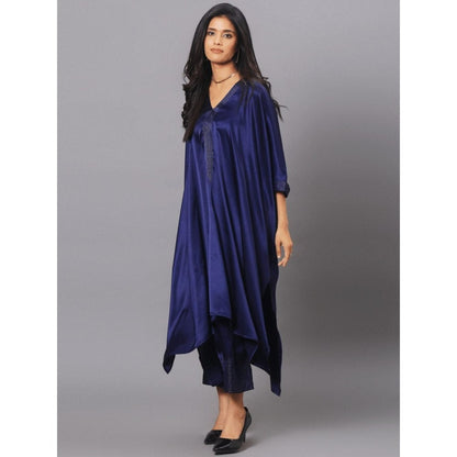 Spring Soul Royal Blue Kaftan and Pant (Set of 2)