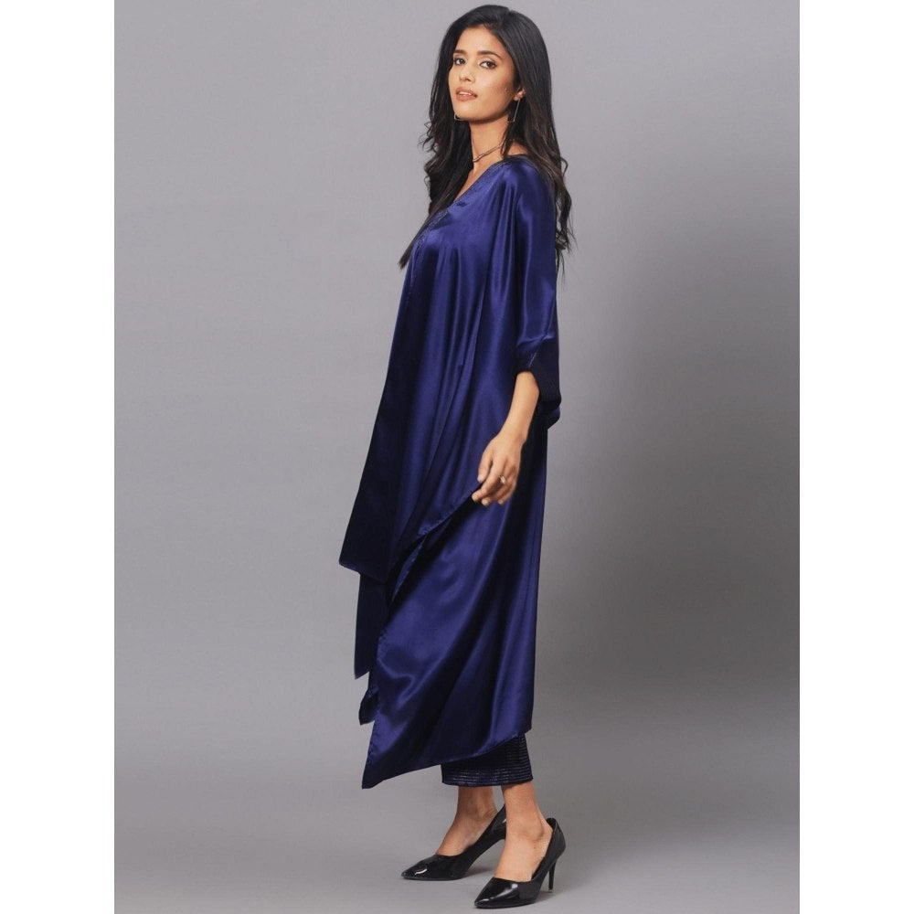 Spring Soul Royal Blue Kaftan and Pant (Set of 2)