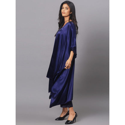 Spring Soul Royal Blue Kaftan and Pant (Set of 2)