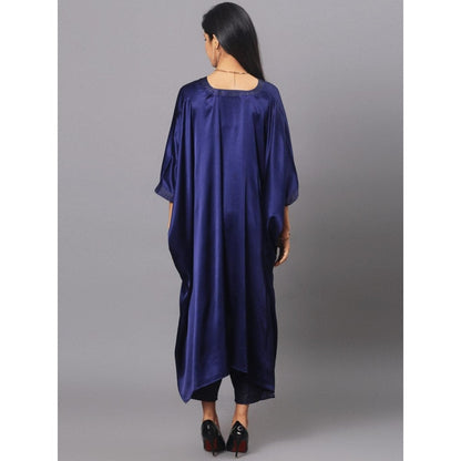 Spring Soul Royal Blue Kaftan and Pant (Set of 2)