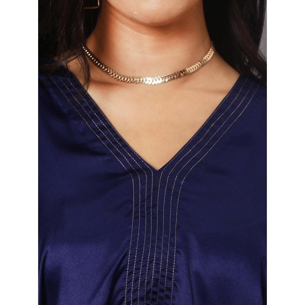 Spring Soul Royal Blue Kaftan and Pant (Set of 2)