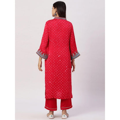Spring Soul Modal Silk Bandhani Kurta and Pant (Set of 2)
