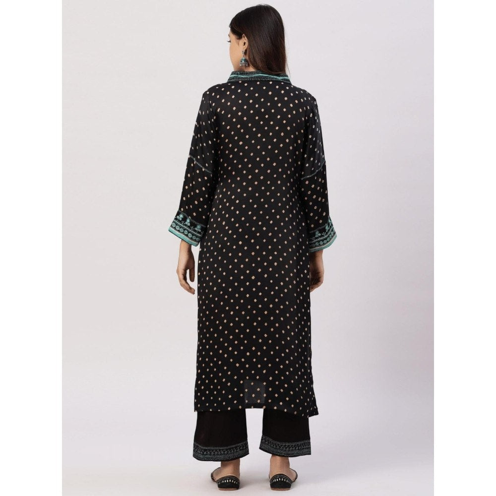Spring Soul Modal Silk Bandhani Kurta and Pant (Set of 2)