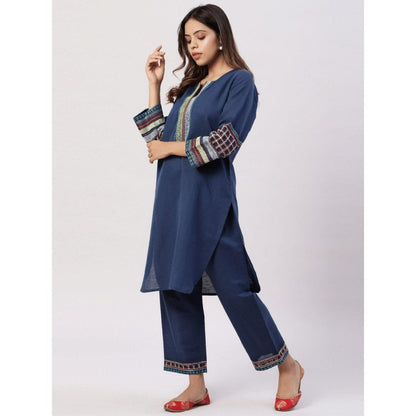 Spring Soul Cotton Linen Thread Work Co-Ord (Set of 2)