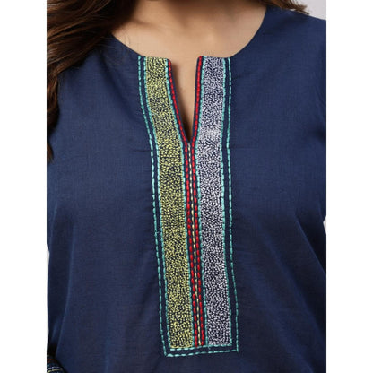 Spring Soul Cotton Linen Thread Work Co-Ord (Set of 2)
