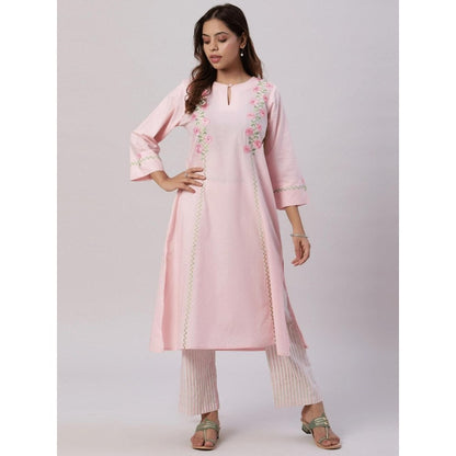 Spring Soul Cotton Embroidered Kurta & Pant (Set of 2)
