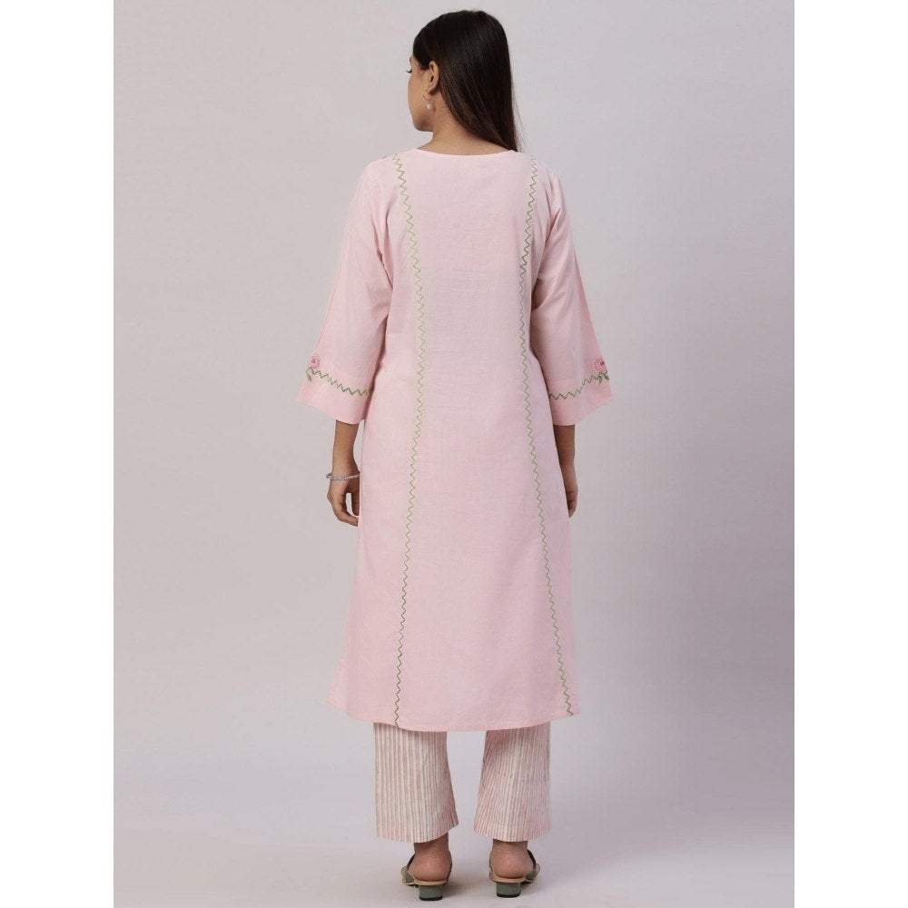 Spring Soul Cotton Embroidered Kurta & Pant (Set of 2)