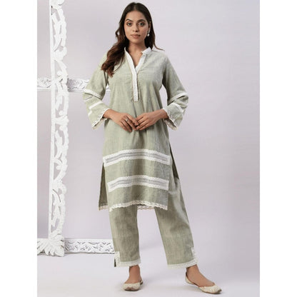 Spring Soul Cotton Stone Wash with Lace Co-Ord (Set of 2)