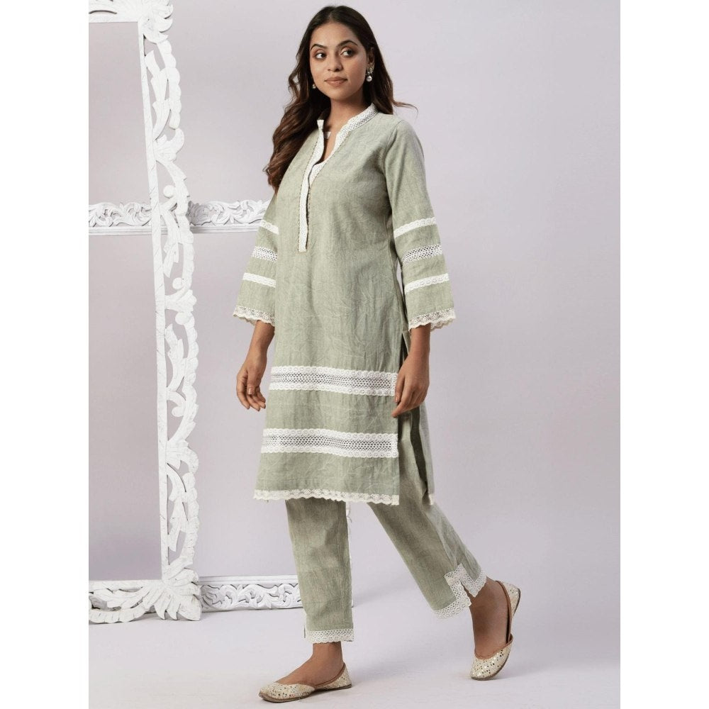 Spring Soul Cotton Stone Wash with Lace Co-Ord (Set of 2)