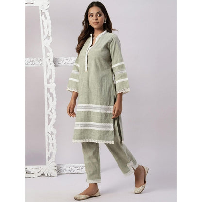 Spring Soul Cotton Stone Wash with Lace Co-Ord (Set of 2)