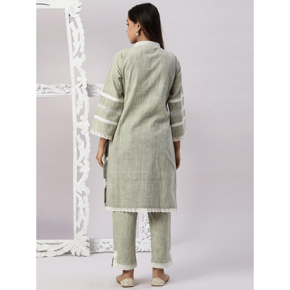 Spring Soul Cotton Stone Wash with Lace Co-Ord (Set of 2)