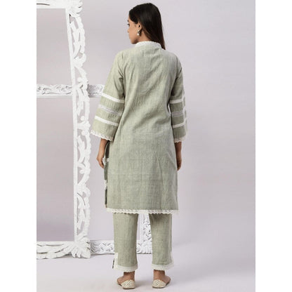 Spring Soul Cotton Stone Wash with Lace Co-Ord (Set of 2)