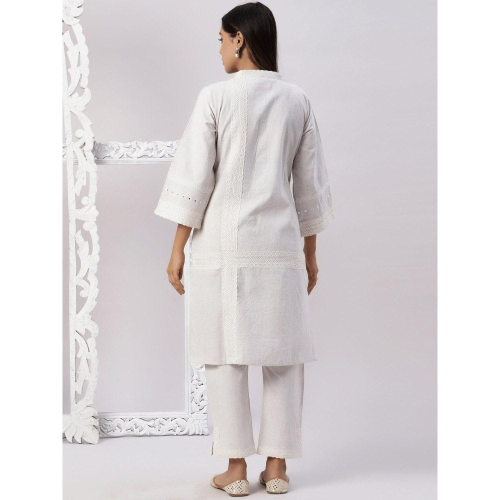 Spring Soul Cotton Stone Wash with Lace Co-Ord (Set of 2)
