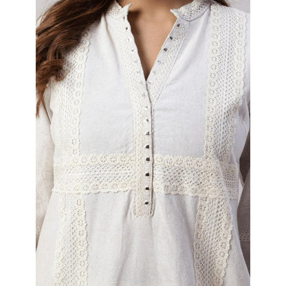 Spring Soul Cotton Stone Wash with Lace Co-Ord (Set of 2)