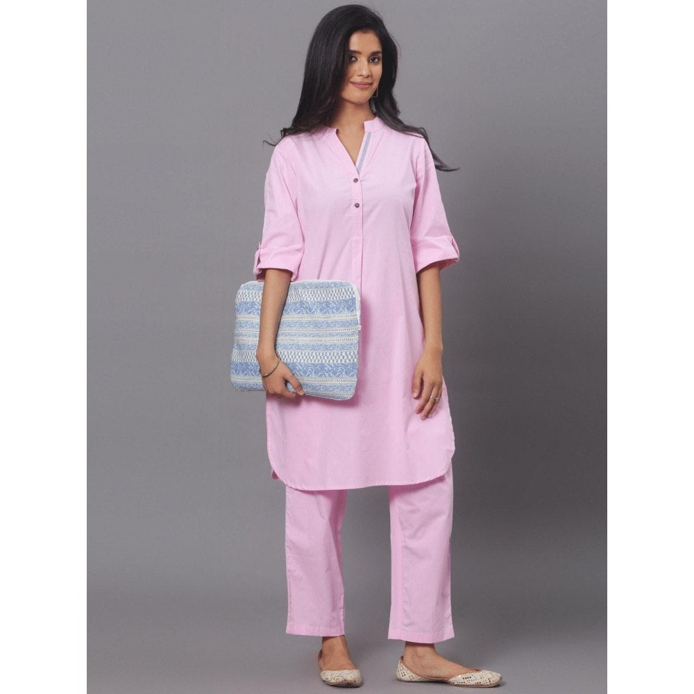 Spring Soul Pink Cotton Co-Ord (Set of 2)